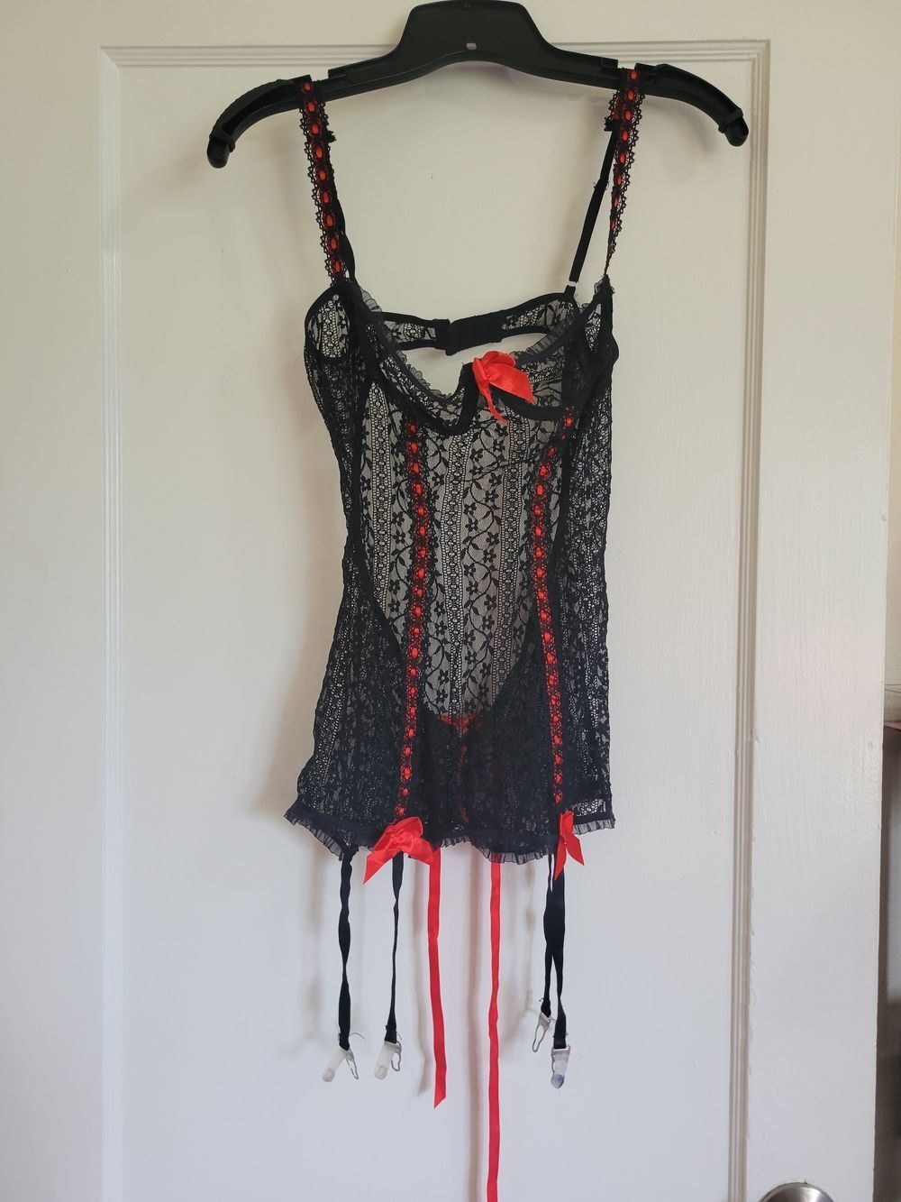 Vintage Seduction Fredrick's of Hollywood See through Lace Bustier